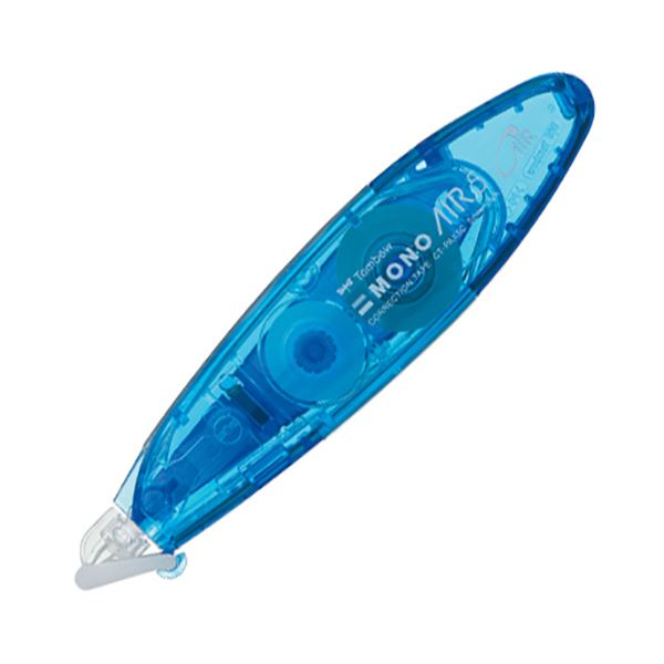 （まとめ）トンボ鉛筆 修正テープ モノエアーペンタイプ つめ替えタイプ 本体 5mm幅×6m ブルー CT-PAX5C40 1個 (×50セット)