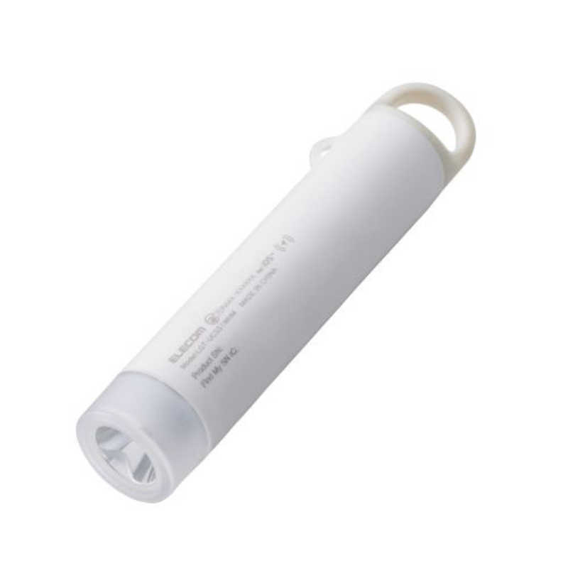 エレコム　ELECOM　紛失防止タグ iPhone用 防犯ブザー 充電式 音と光 SOS機能 サイレント通報 防水 防塵 IP65 ストラップホール付 バッグ ランドセル　LGT-UCSS1WHM