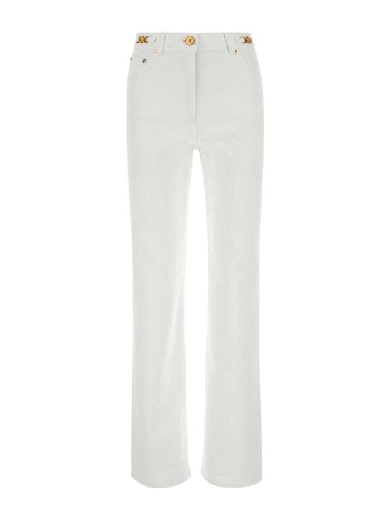 VERSACE Women Denim Pants 1013745 1A085701D110 White