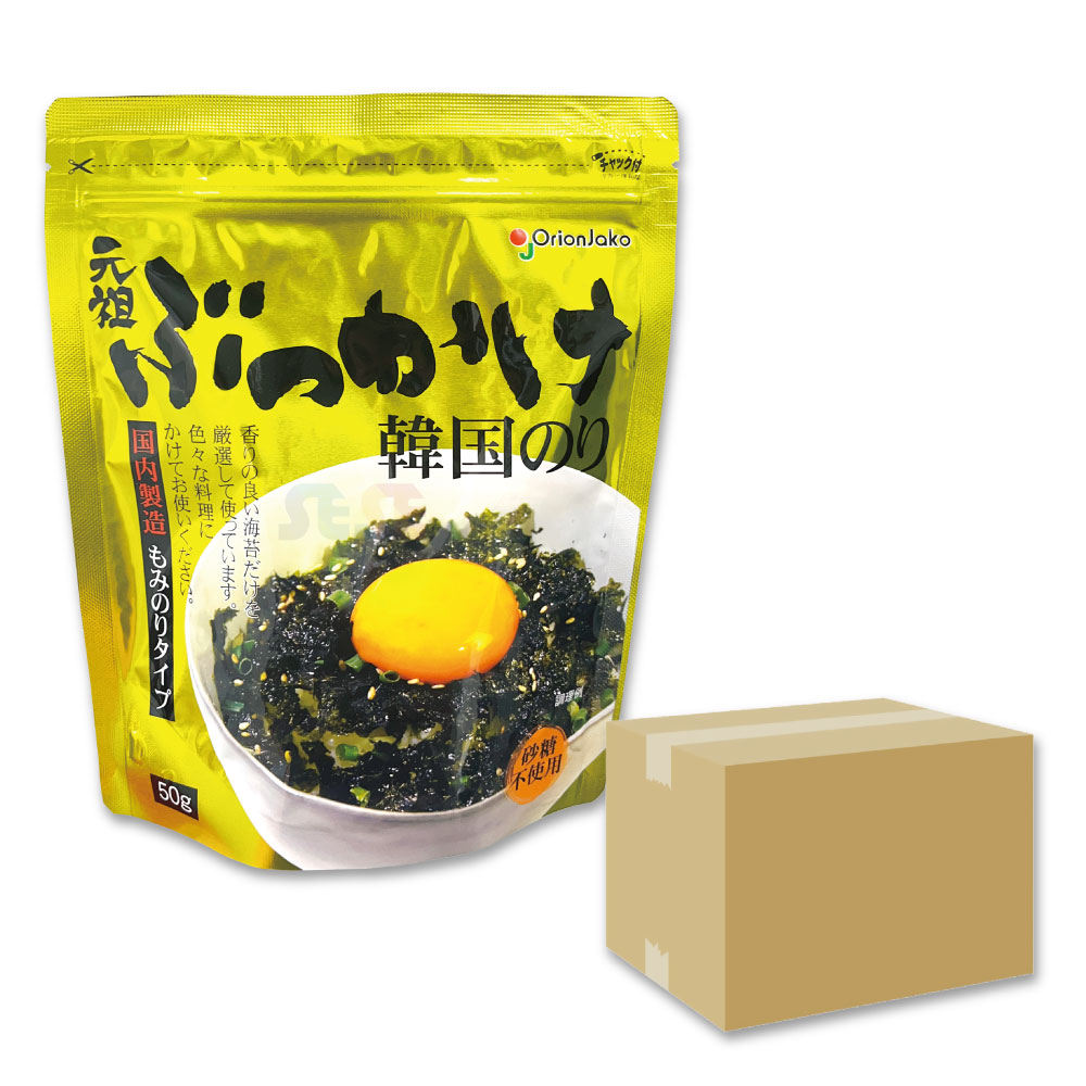 オリオンジャコー 元祖 ぶっかけ 韓国のり 50g X 24袋箱売り もみのりタイプ ふりかけ ジャバン フレーク