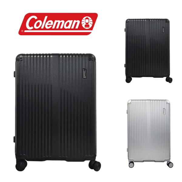 【Coleman】 60001 フレームキャリー 92L スーツケース ダブルホイール TSAロック ユニセックス 出張 宿泊 旅行 大容量 ジッパータイプ プレゼント ブラック