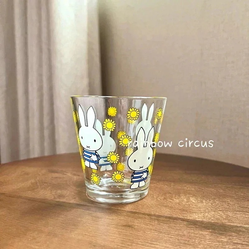 ２点で1oo円OFF！【最安値挑戦】 250ml ジュスカップ ウォタカップ 耐熱ガラス うさぎ動物園シリズ 直飲オダメイド限定品 保冷 保温 直飲