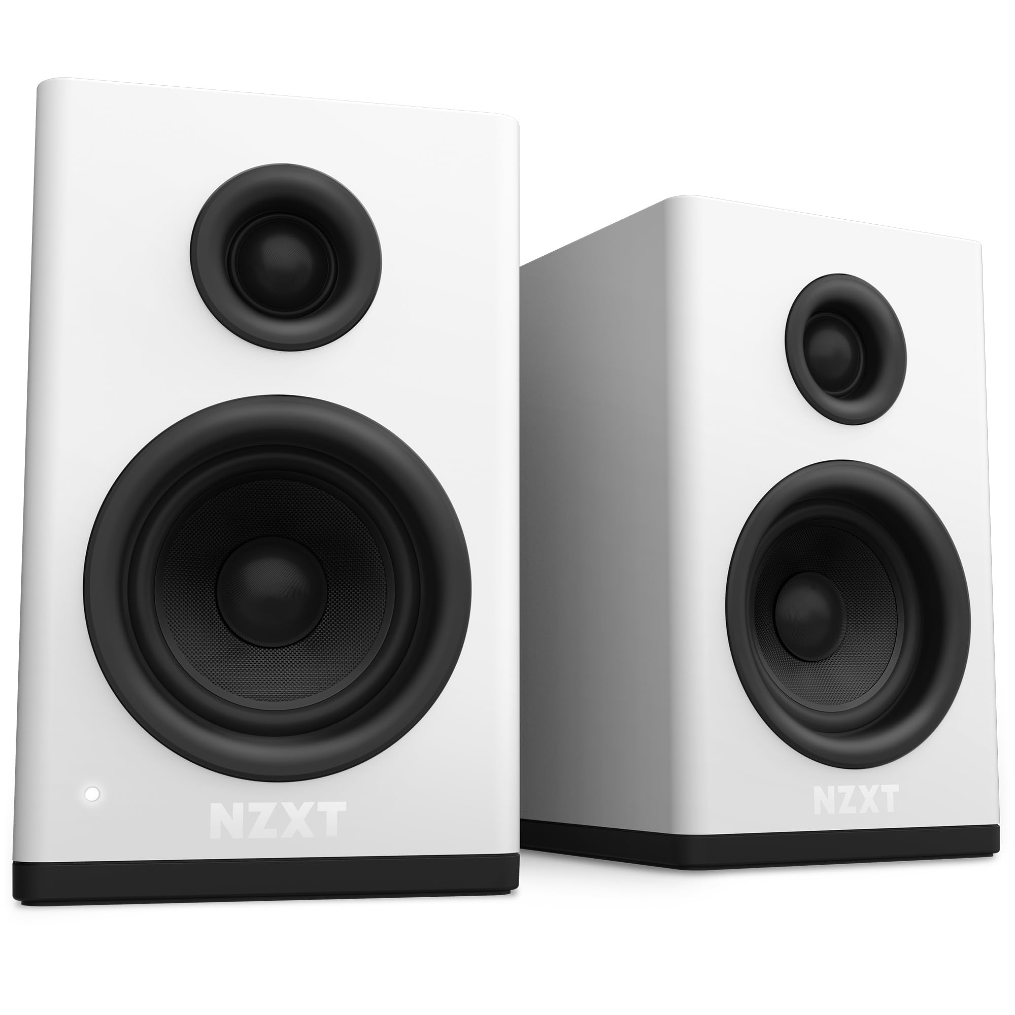 NZXT Relay Speakers White デスクトップサイズ アンプ内蔵 PCスピーカー AP-SPKW2-JP SP1104