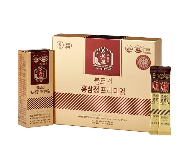 不老健 (BULOGEON) 紅蔘精プレミアム 10ml 30包 (ジンセノサイド 20mg)