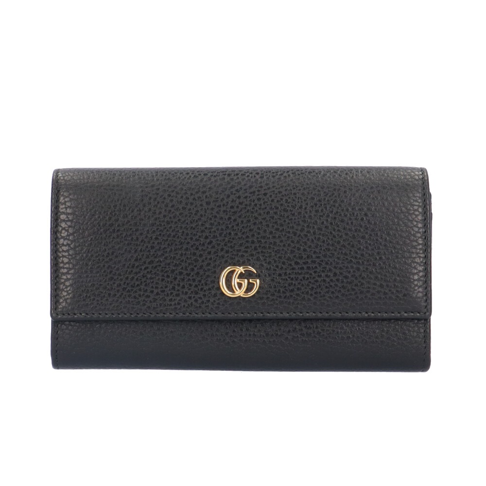 グッチ コンチネンタルウォレット GGマーモント 長財布 レザー 456116 493075 GUCCI 中古 美品