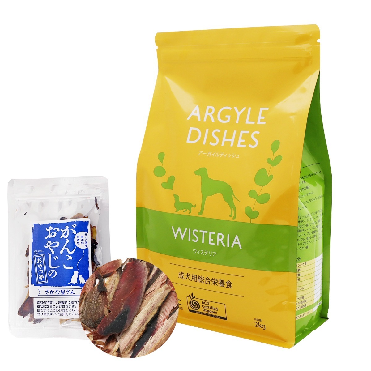アーガイルディッシュ ドッグフードウィステリアアダルト 2kg【お試し国産お魚厚削り15g付き】