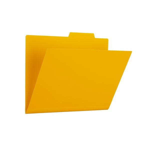 (まとめ）プラス PP個別フォルダー FL-161IF イエロー 5枚(×10セット)