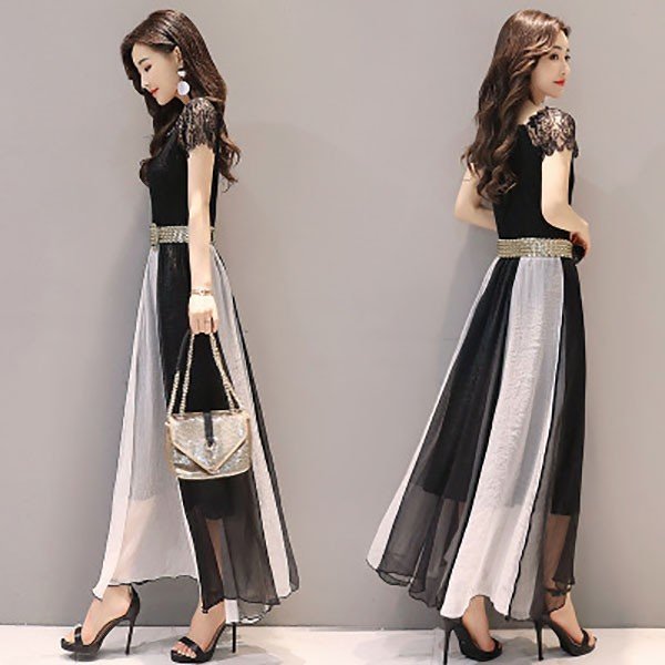 上下セット ワンピース 結婚式 パーティードレスドレス 二次会 結婚式ドレス　春夏 膝丈 大きめ シャツワンピース 4,528円