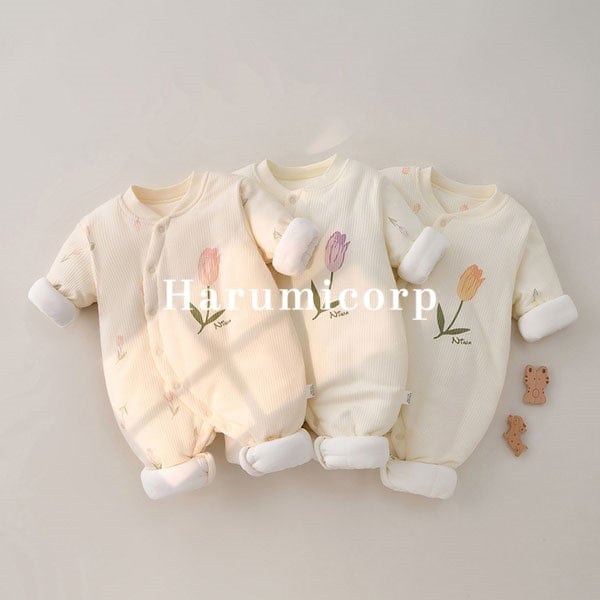 【1つ買うと1つ無料】ロンパース 長袖 裏起毛 ベビー服 女の子 男の子 カバーオール キッズ 綿 厚手 子供服 新生児 赤ちゃん 防寒 暖かい おしゃれ 可愛い 66 73 80 90c