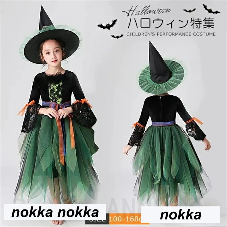新生活 ハロウィン 衣装 子供 魔女 ドレス ワンピース 女の子 衣装 子供用 仮装 ハロウィーン