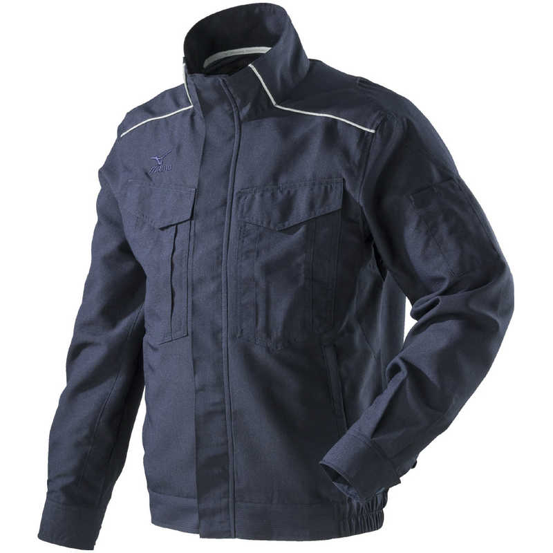 ミズノ　ワークジャケット(樹脂ファスナー／春夏素材)[ユニセックス] 3XL-8 14：ネイビー　F2JE218214