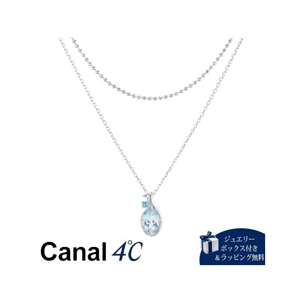 Canal 4℃ アクセサリー 【Summer Collection】 シルバー ネックレス 2本セット トパーズ/キュービックジルコニア