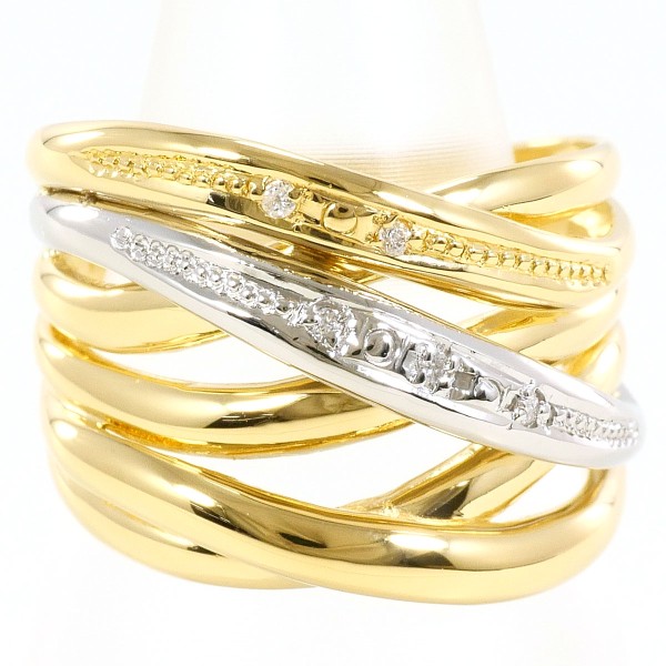 PT900 プラチナ リング 9号 ダイヤ 0.02 中古