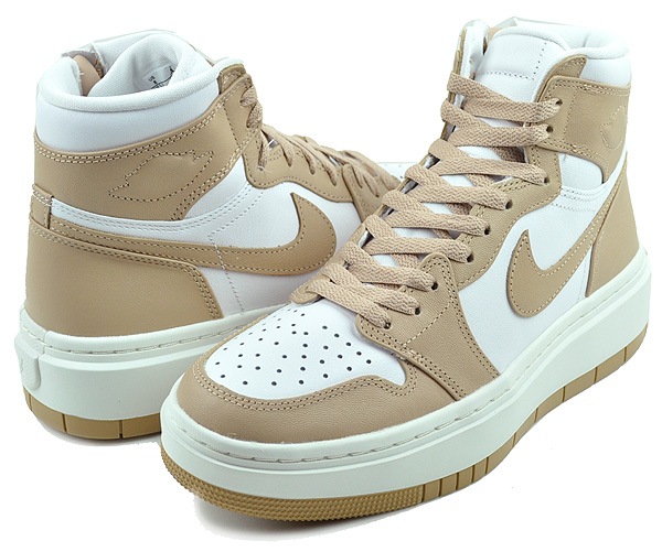 ウィメンズ エアジョーダン 1 エレベート ハイ dn3253-121 ホワイト デザート セイル
