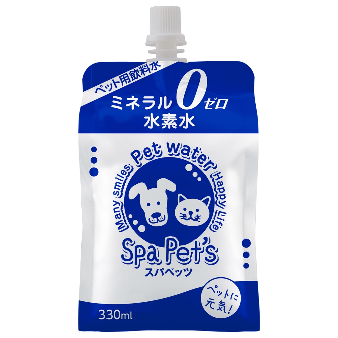 ペット用 水素水 猫 犬 ミネラルゼロ スパペッツ 330 330mL 24本セット