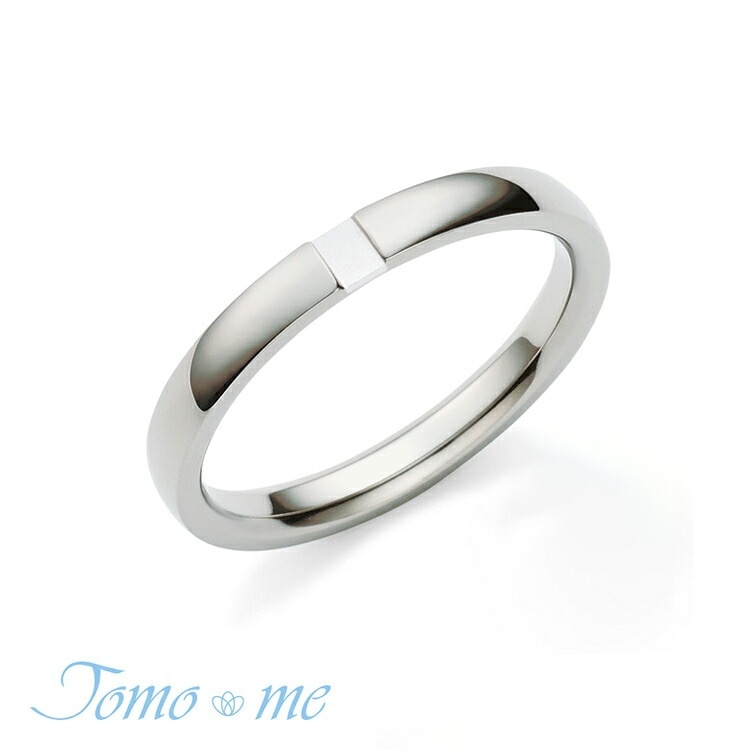 Tomo me トモミ リング ouchi おうち 結婚指輪 プレシャスチタンコレクション 鍛造製法 TM-37 シルバー ダイヤモンド 指輪 ストレート 平甲丸 鏡面 マット