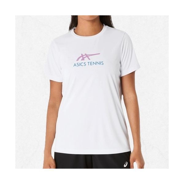 ASICS コート テニス グラフィック T W(2042A322103) 半袖Tシャツ 2042A322103 2403726