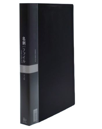 （まとめ買い）コレクト 名刺カードファイル ブラック A4-L CF-716-BK [x5]