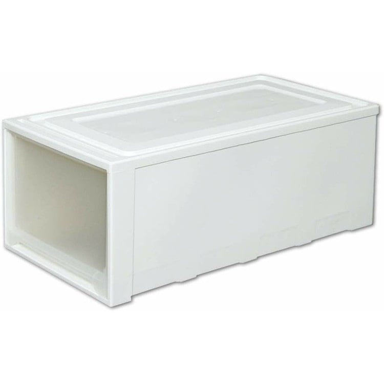 【公式】 収納ボックス 3個セット 収納ケース 深型 衣装ケース MG-7430 押入れ収納 衣装ケース 幅39 引き出し 一段 収納ケース 衣類 透明 ケース クローゼット メガ割