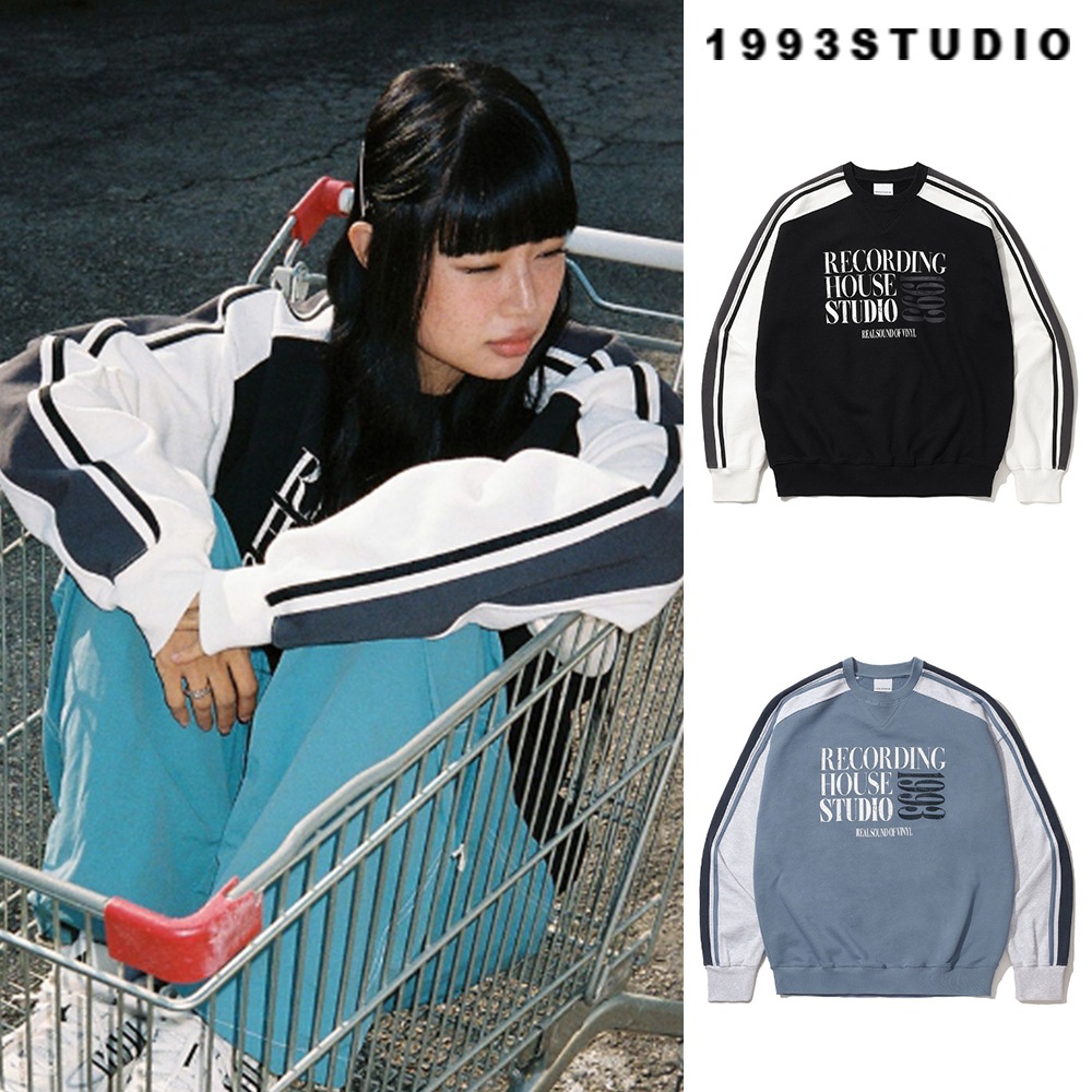 [1993studio] Recording House Color Matching Sweatshirt