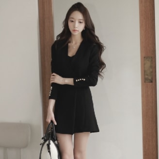 タイトワンピース ブラック ホワイト ワンピース スリム 細身 ストレート スマート かわいい