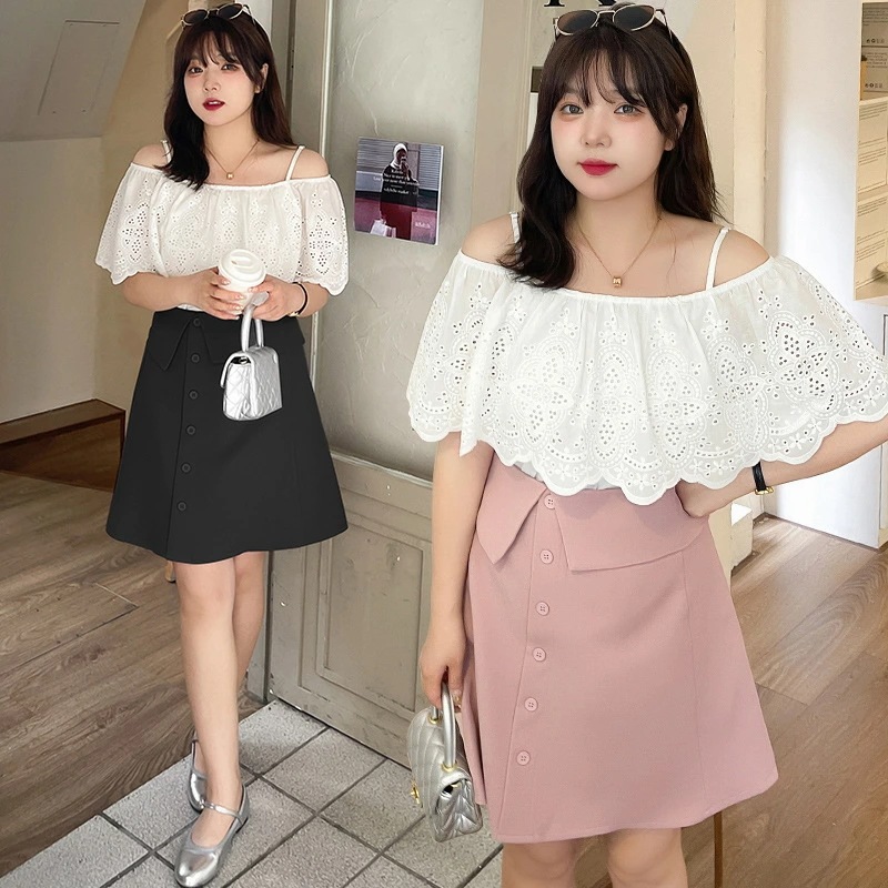 2L6Lホワイト 大きいサイズ ぽっちゃりさん トップス 学生服 コスプレ 衣装 制服 普段着 通学 旅行 お出かけ デート 卒業式 入学式可愛い 通勤 通学 オシャレ2WAY着 可愛いフリル 刺繍レ