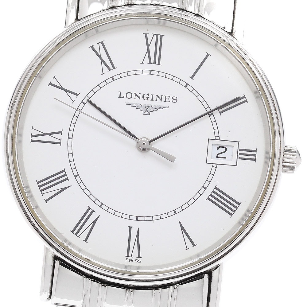 ロンジン LONGINES L4.720.4 グランドクラシック デイト クォーツ メンズ _923143【中古】