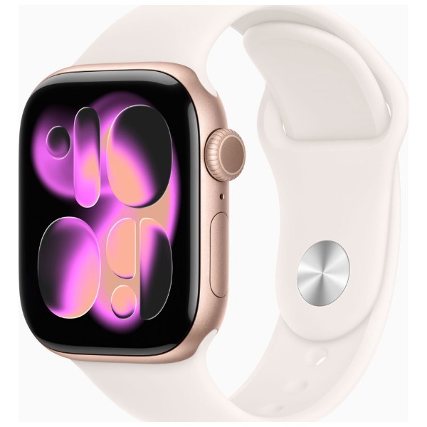 MEU04J/A ローズゴールド ライトブラッシュスポーツバンド S/M Series 11 GPSモデル 42mm Apple Watch