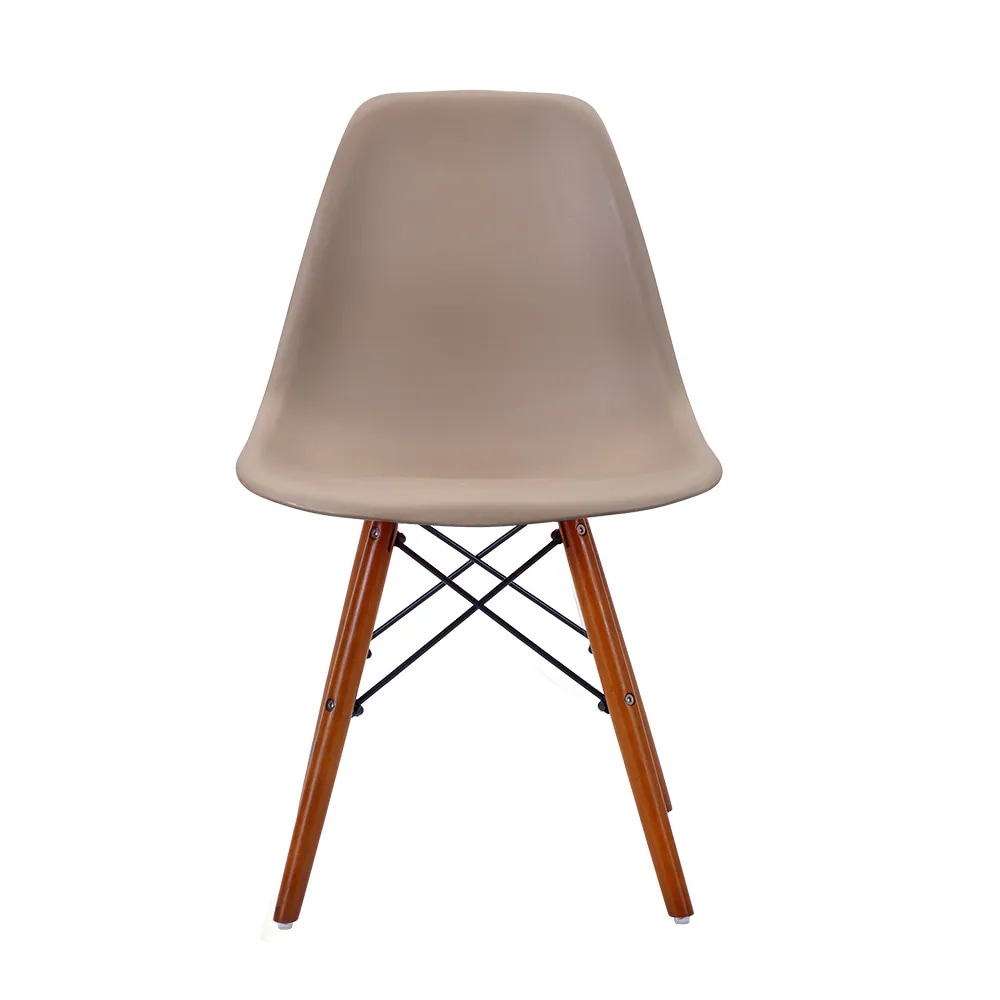 1730【2脚セット】【ブラウン座面＆ブラウン脚】イームズチェア リプロダクト ダイニングチェア ダイニングチェアー イームズチェア DSW eames イームズ チェアー DSW イーム