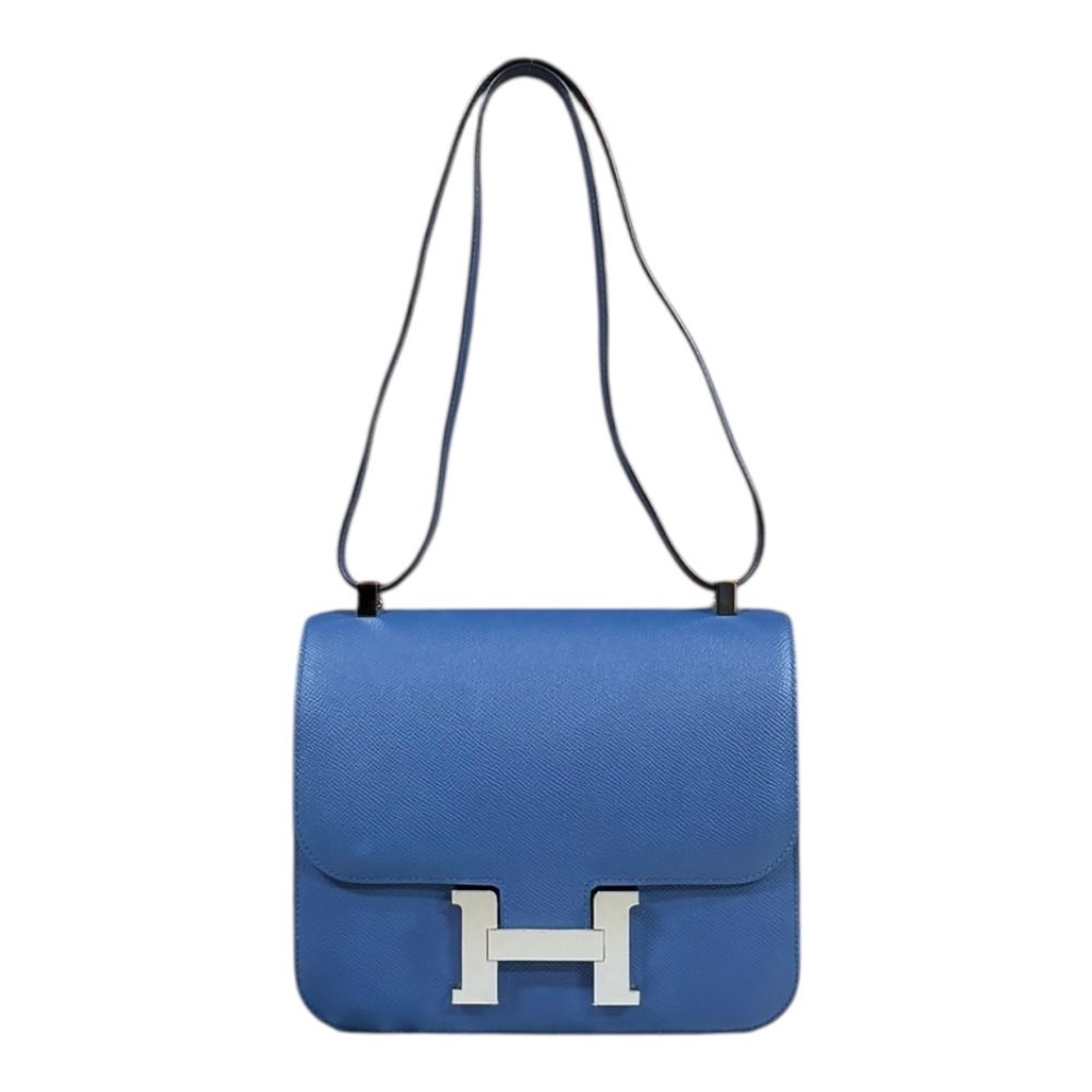 エルメス コンスタンスIII 24 ショルダーバッグ ヴォーエプソン ブルー HERMES 中古 美品 598,400円