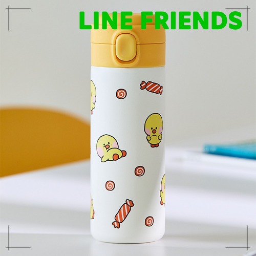 ラインフレンズ minini サリニ パターン ワンタッチ タンブラー (420ml)