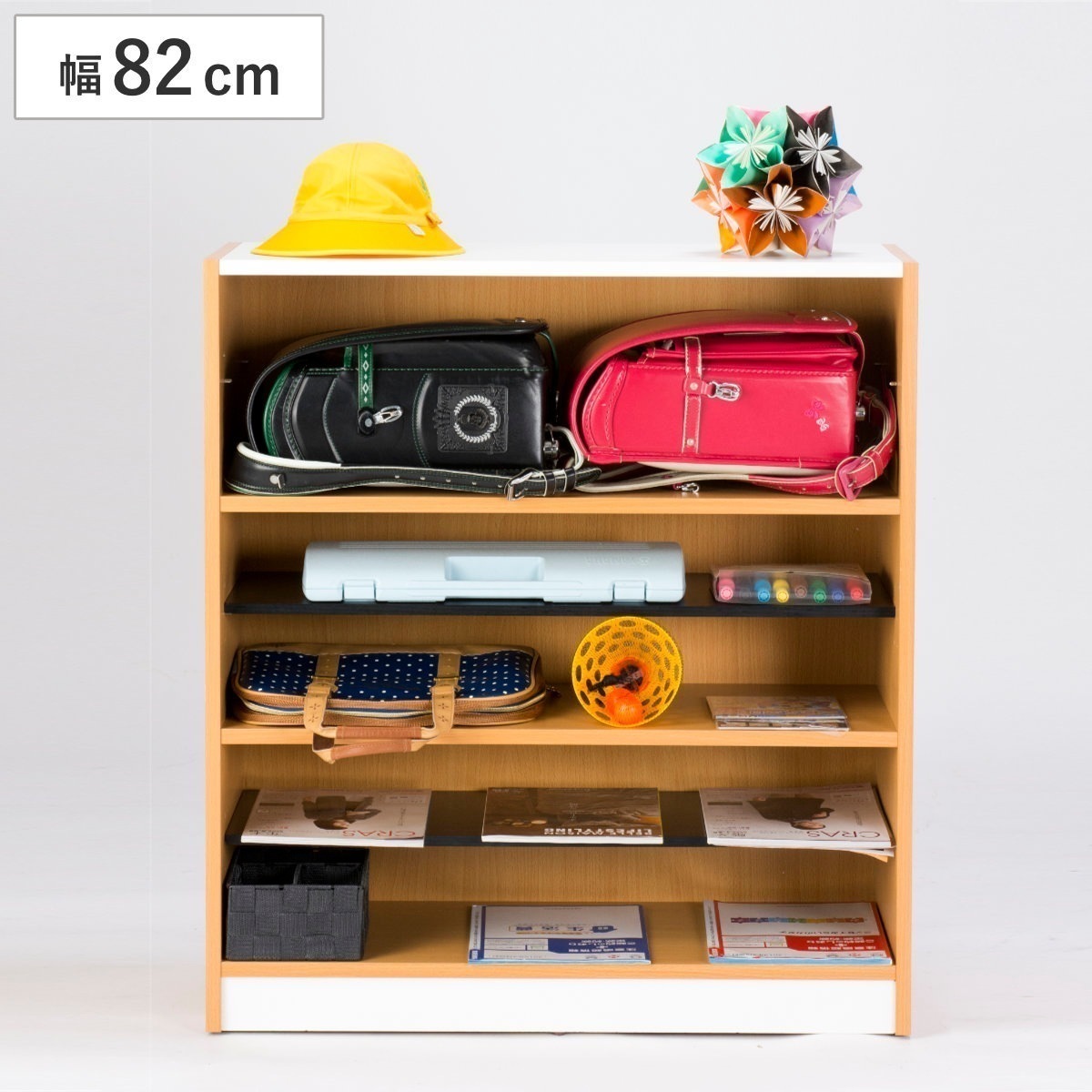木製ラック 幅82cm 1列3段 玄関収納 フリーラック ランドセルラック 下駄箱 スリッパ収納 靴 収納 シューズボックス 幅82 奥行35 高さ90 収納ボックス 玄関 靴箱 靴棚