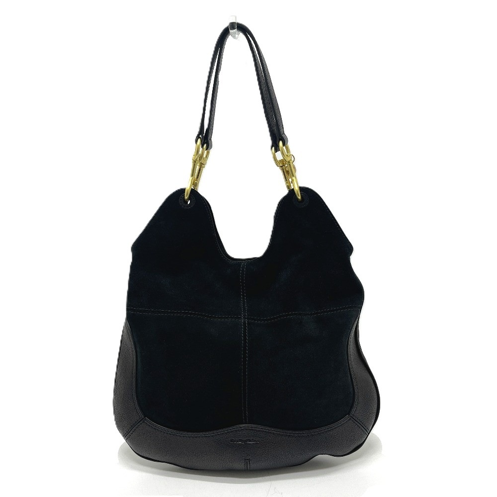 SEE BY CHLOE シーバイクロエ ショルダーバッグ ロゴ カバン ハンドバック トートバッグ バッグ レザー/スエード ブラック