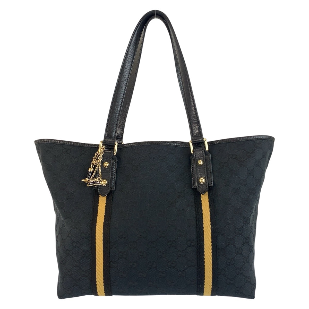 シェリーライン ブラック 黒 ゴールド金具 GGキャンバス 139260 トートバッグ ショルダーバッグ レディース 504016