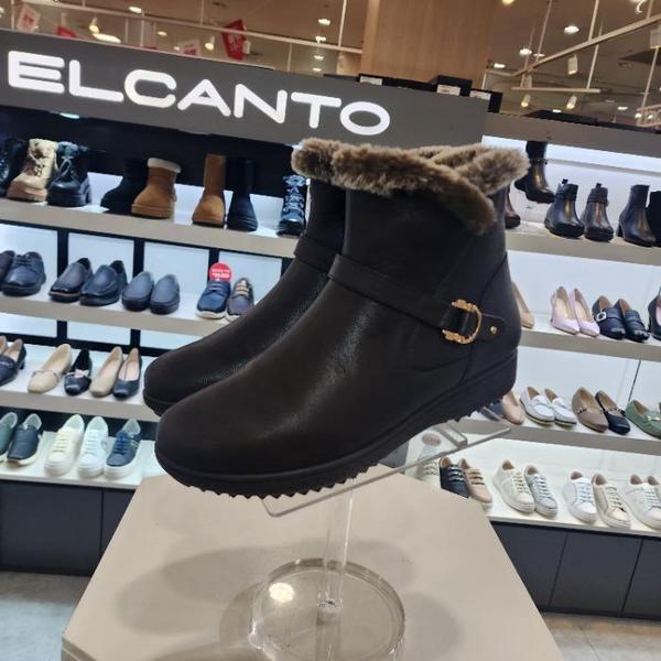 HC10 女性コンフォートブラウンファーアンクルブーツ LCWA67U54C85 (42237998)