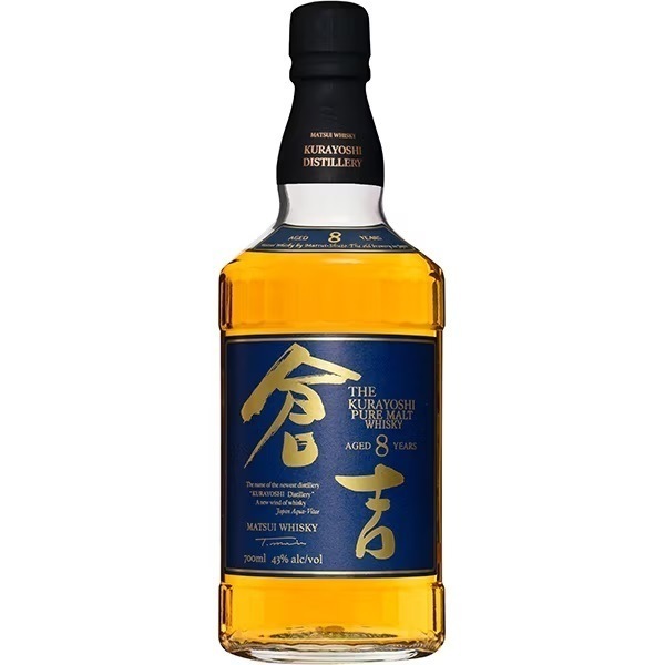松井酒造 マツイピュアモルトウイスキー 倉吉 8年 43度 700ml 1本【北海道沖縄県東北四国九州地方は必ず送料がかかります】