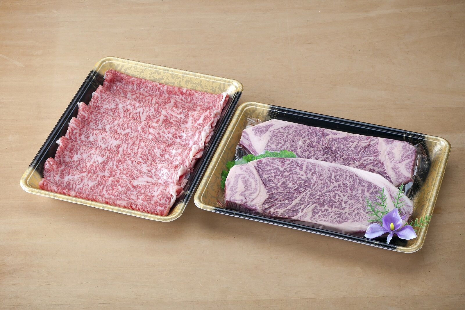 九州産黒毛和牛A5ランクロースステーキ400g &すき焼きしゃぶしゃぶ用ロース400g 合計800g 受注生産