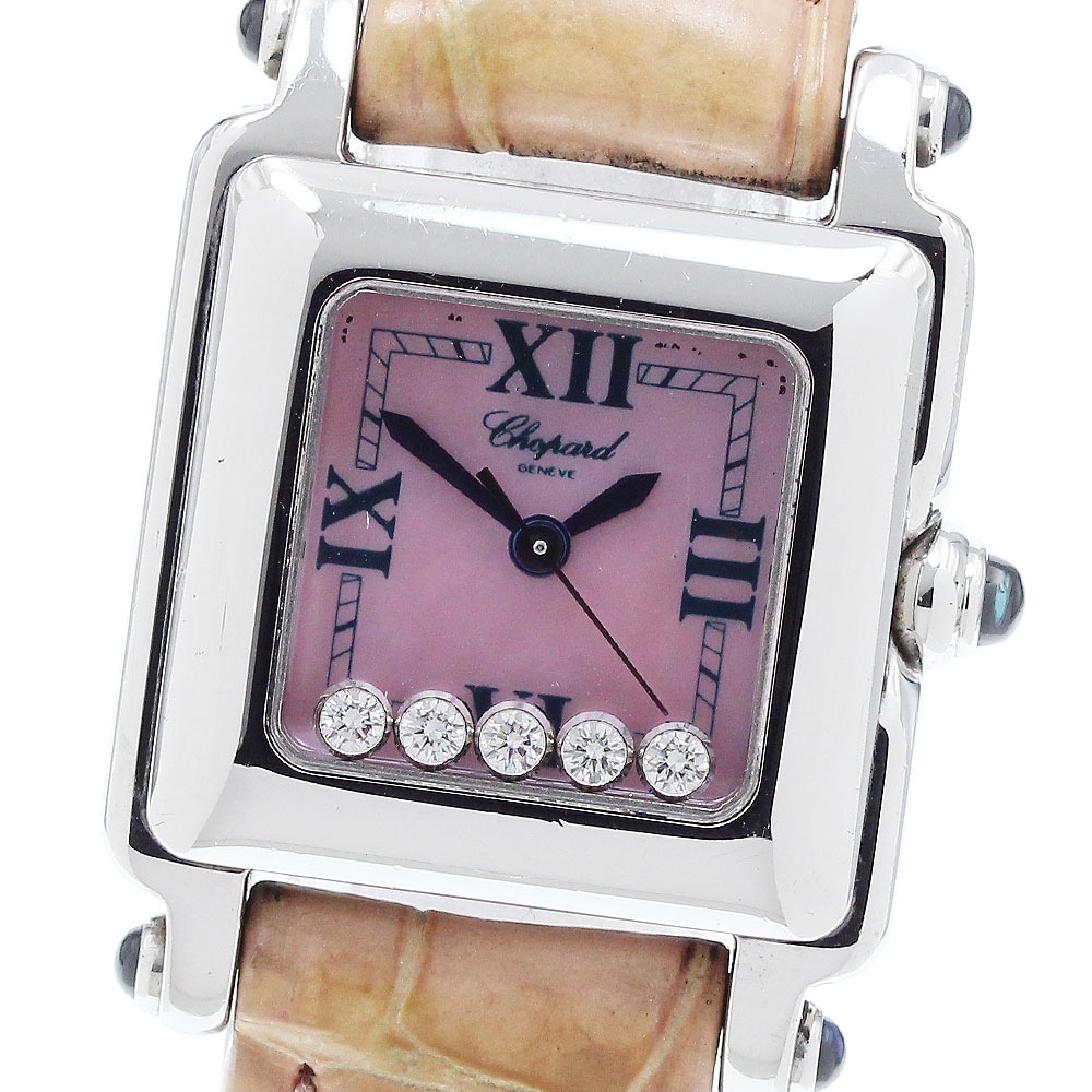 ショパール Chopard 27/8892-23 ハッピースポーツ 5Pダイヤ クォーツ レディース _910400【中古】