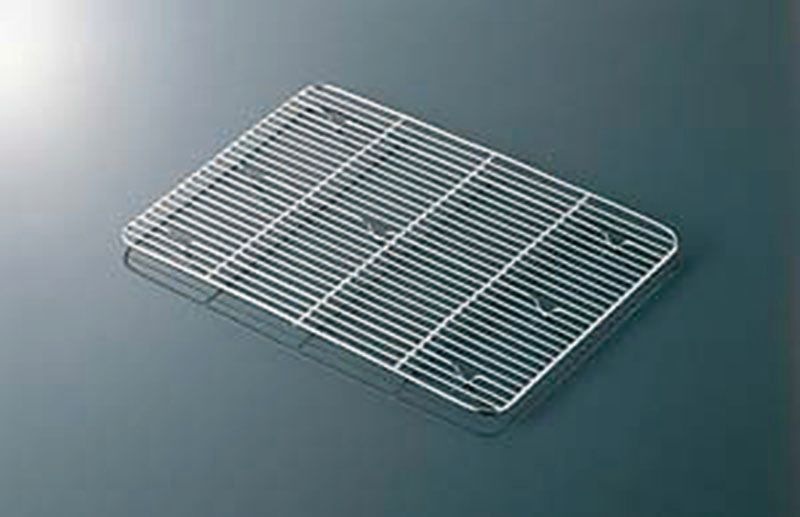 （まとめ買い）18-8角バット用アミ 細目 4枚取 [x3]