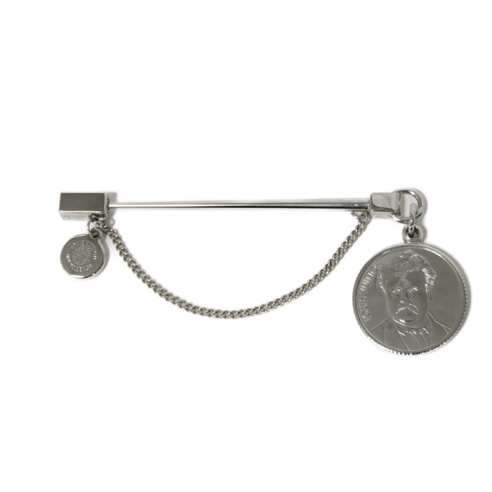 【中古】 ブローチ アーカイヴ チェーン メダル コイン ピンブローチ 美品 トラベラースタンプス LVサークル MP1799