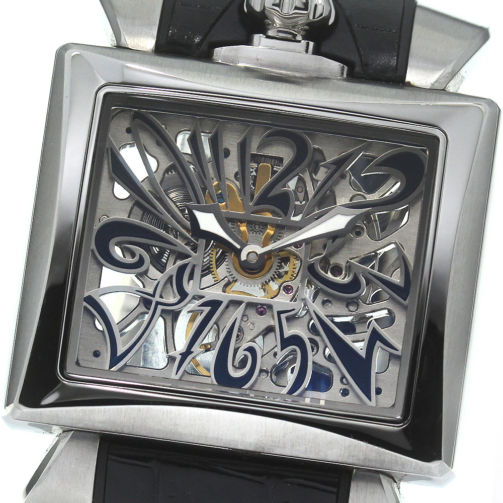 ガガミラノ GaGa MILANO 9000.NS.02 ナポレオーネ 両面スケルトン 手巻き レディース _828258【中古】 133,400円