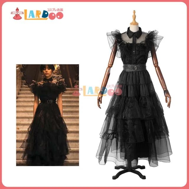 新タイプ追加 激安販売 アダムス・ファミリー The Addams Family ウェンズデー・アダムス Wednesday Addams コスプレ コスチューム[5075]