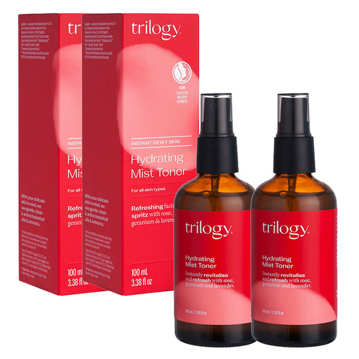 トリロジー ハイドレーティングミストトナー100ml 2本 Trilogy Hydrating Mist Toner 海外発送便商品：日時指定不可 ヤマト国際便発送