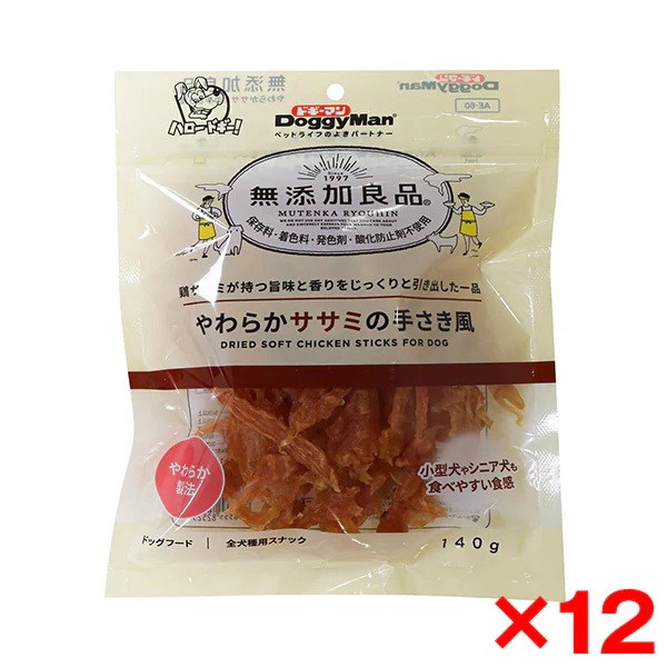 12個セット 無添加良品 やわらかササミの手さき風 140g