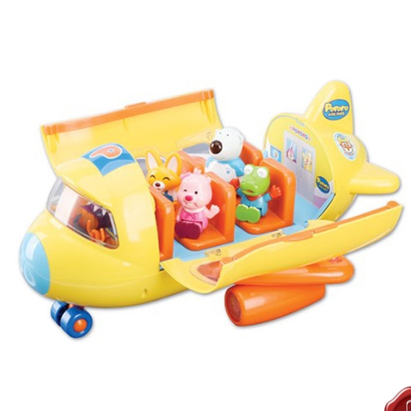ポロロ飛行機ロールプレイングおもちゃセットメロディーライト役割遊び韓国アニメ正品