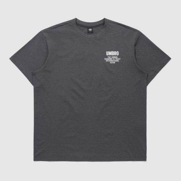 半袖Tシャツ PQA UQ121CRS32-DCH ポップラッシュ フレッシュグラフィック 半袖Tシャツ / DARK CHARCOAL