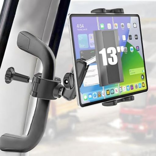【2025新登場】KOLASLES タブレットホルダー 車 Aピラーアシストグリップ インストール IPAD 車載ホルダー タブレットほるだー車 トラック 自由調節 360度回転 金属調整アーム IP