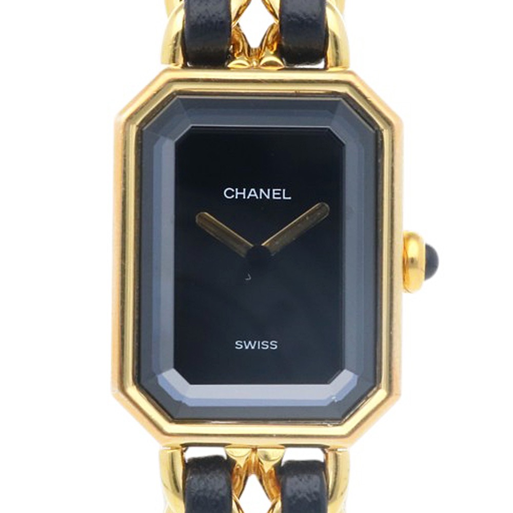 シャネル プルミエール L 腕時計 GP H0001 クオーツ 1年保証 CHANEL 中古