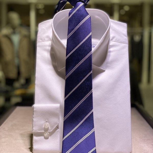 メンズネクタイ ストライプ ネイビー_s