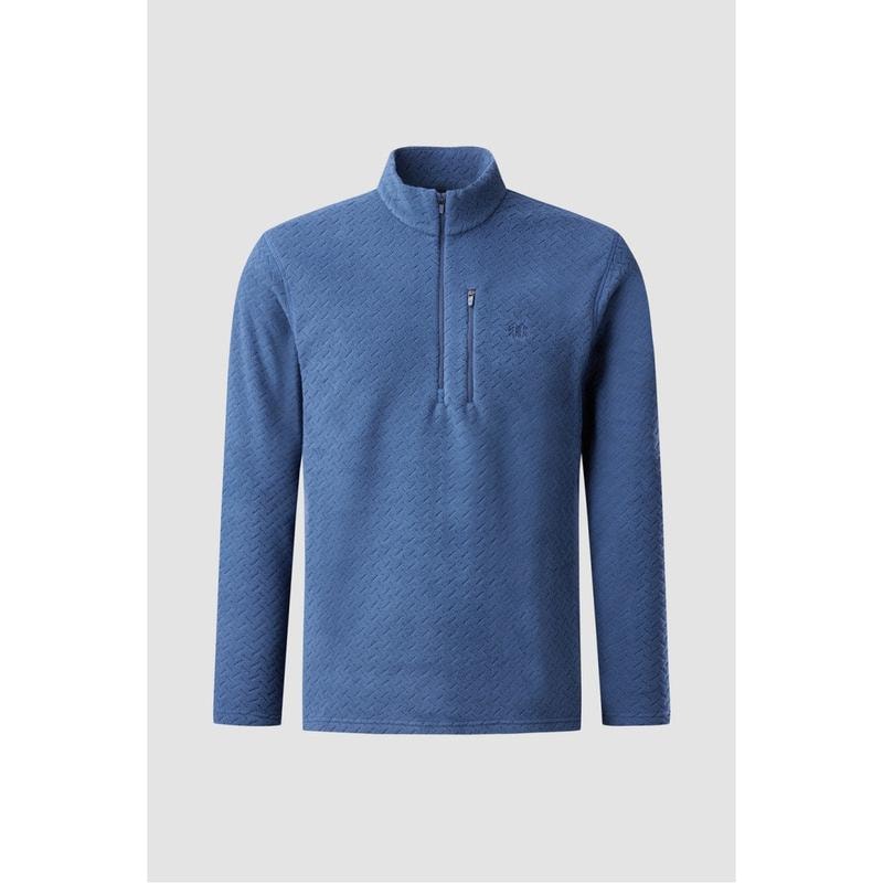 【公式】冬物 男性 ソソッフルリース ジップアップ Tシャツ JWTBW24231DBU